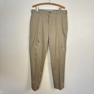 Brooks Brothers Advantage Chino Clark Pants Mens 34x32 Beige Khaki Light Weight